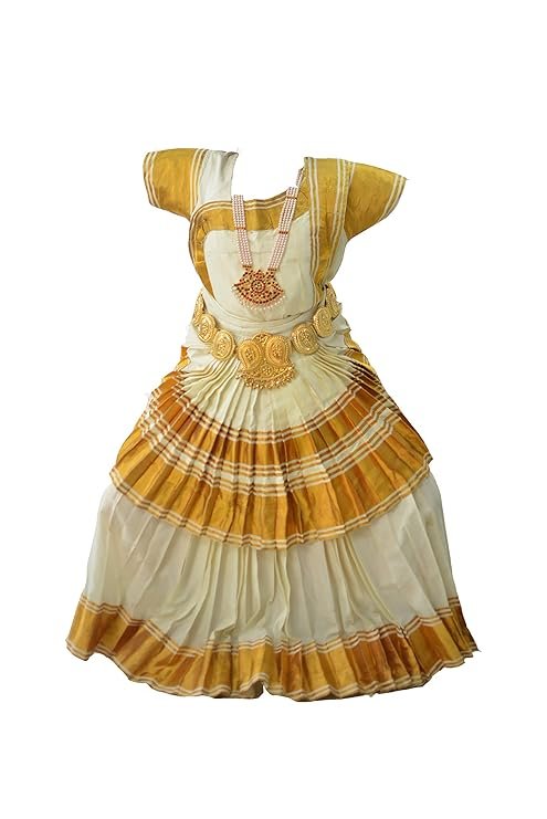 mudra dance costumes mohiniyattam readymade classical dace dress women and kids dress for fancy dress, costume competitions, school dance events, annual functions