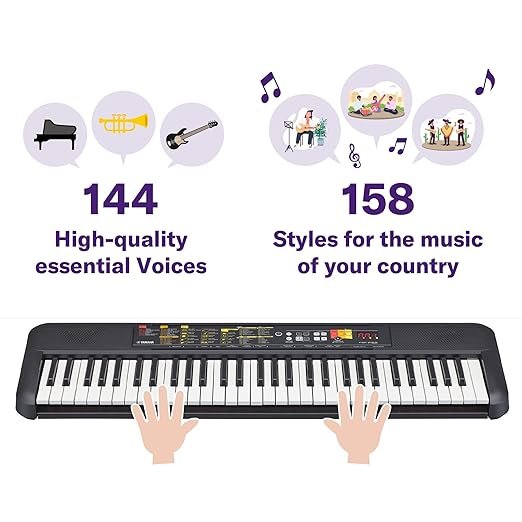 yamaha psr f52 portable keyboard – 61 keys, lightweight & compact, built in voices & styles, usb connectivity, ideal for beginners & home use yamaha psr f52 portable keyboard – 61 keys, lightweight & compact, built in voices & styles, usb connectivity, ideal for beginners & home use