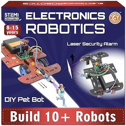 butterfly edufields 10 in 1 stem robotics kit for kids ages 8 14 – robot kit, electronics, science & engineering projects, diy circuit board educational toy for boys & girls 8,9,10,11,12,13,14