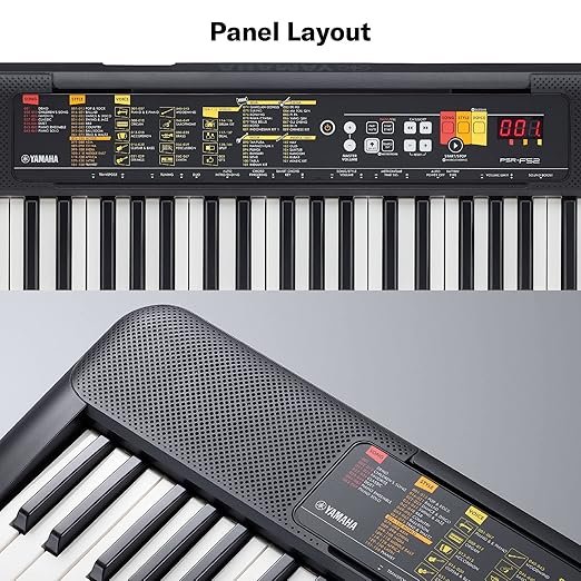 yamaha psr f52 portable keyboard – 61 keys, lightweight & compact, built in voices & styles, usb connectivity, ideal for beginners & home use yamaha psr f52 portable keyboard – 61 keys, lightweight & compact, built in voices & styles, usb connectivity, ideal for beginners & home use